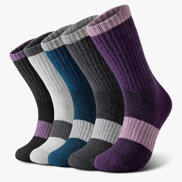 🆕 Wool Socks for Women - Hiking Womens Socks 5 Pairs, Thermal - Picture 8 of 8